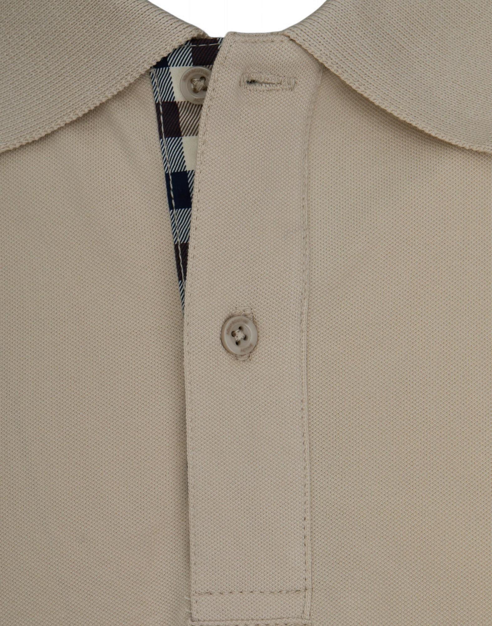 AQUASCUTUM CC Stretch Piquet Sleeves Polo Uomo - Image 3