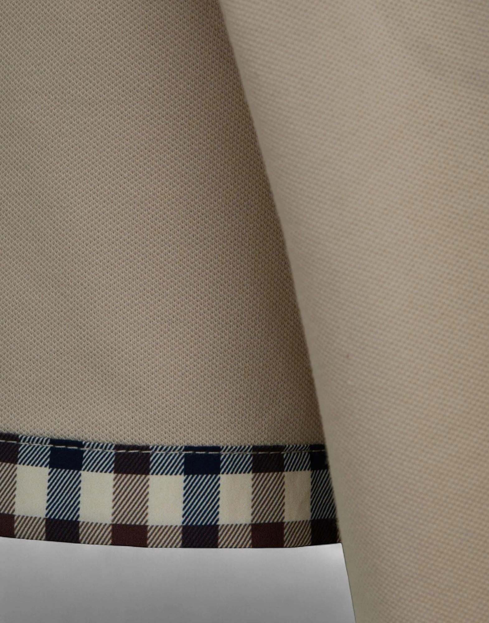 AQUASCUTUM CC Stretch Piquet Sleeves Polo Uomo - Image 4