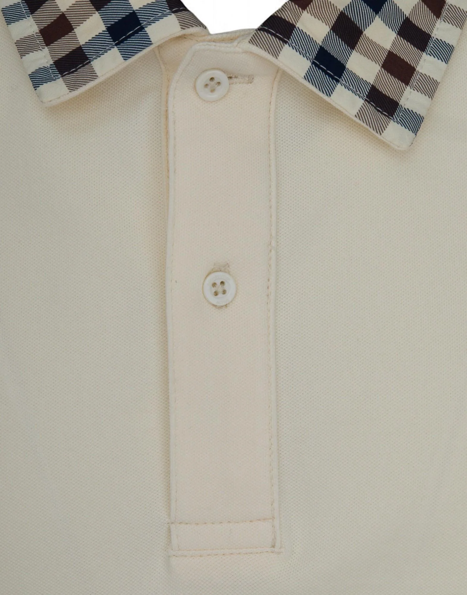 AQUASCUTUM Club Check Collar Polo Uomo - Image 3