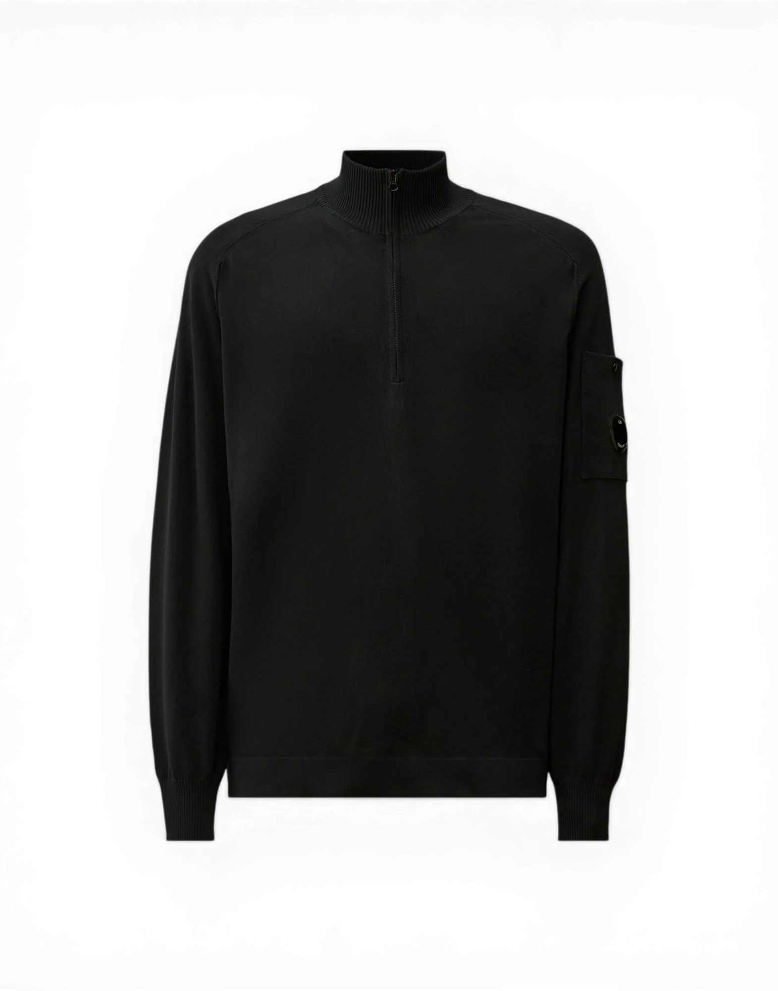 C.P. Company Cotton Crepe Half Zip Sweater Uomo