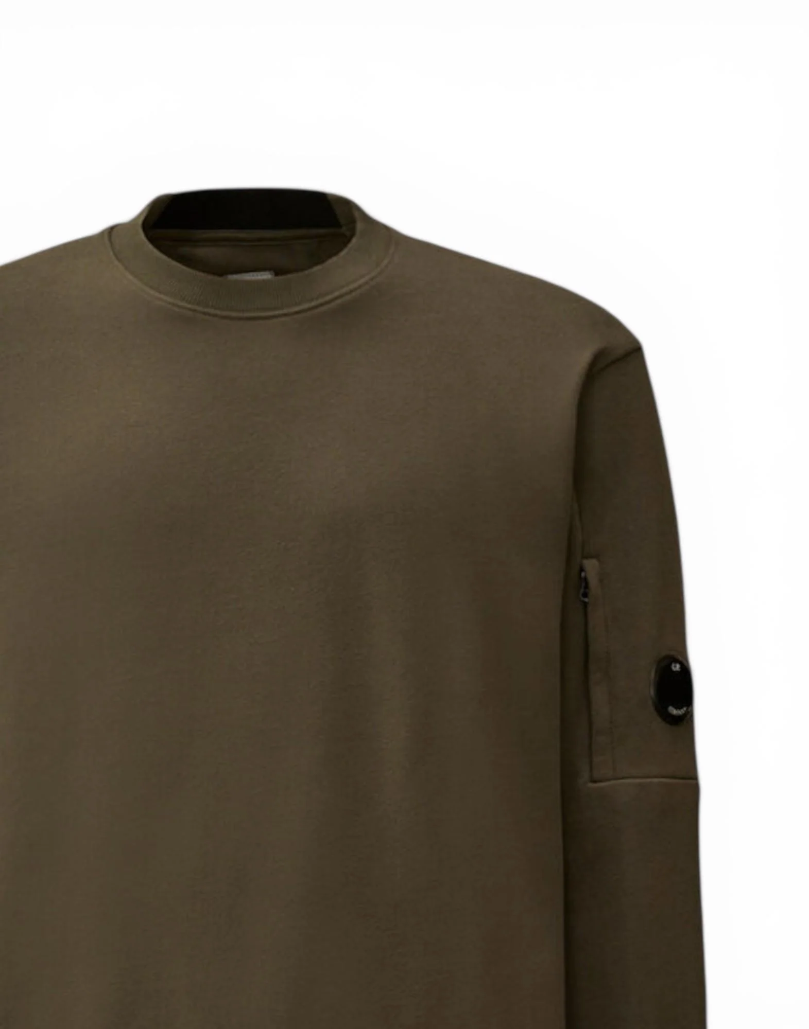 C.P. Company Diagonal Raised Fleece Crewneck Lens Sweatshirt Uomo - Image 2