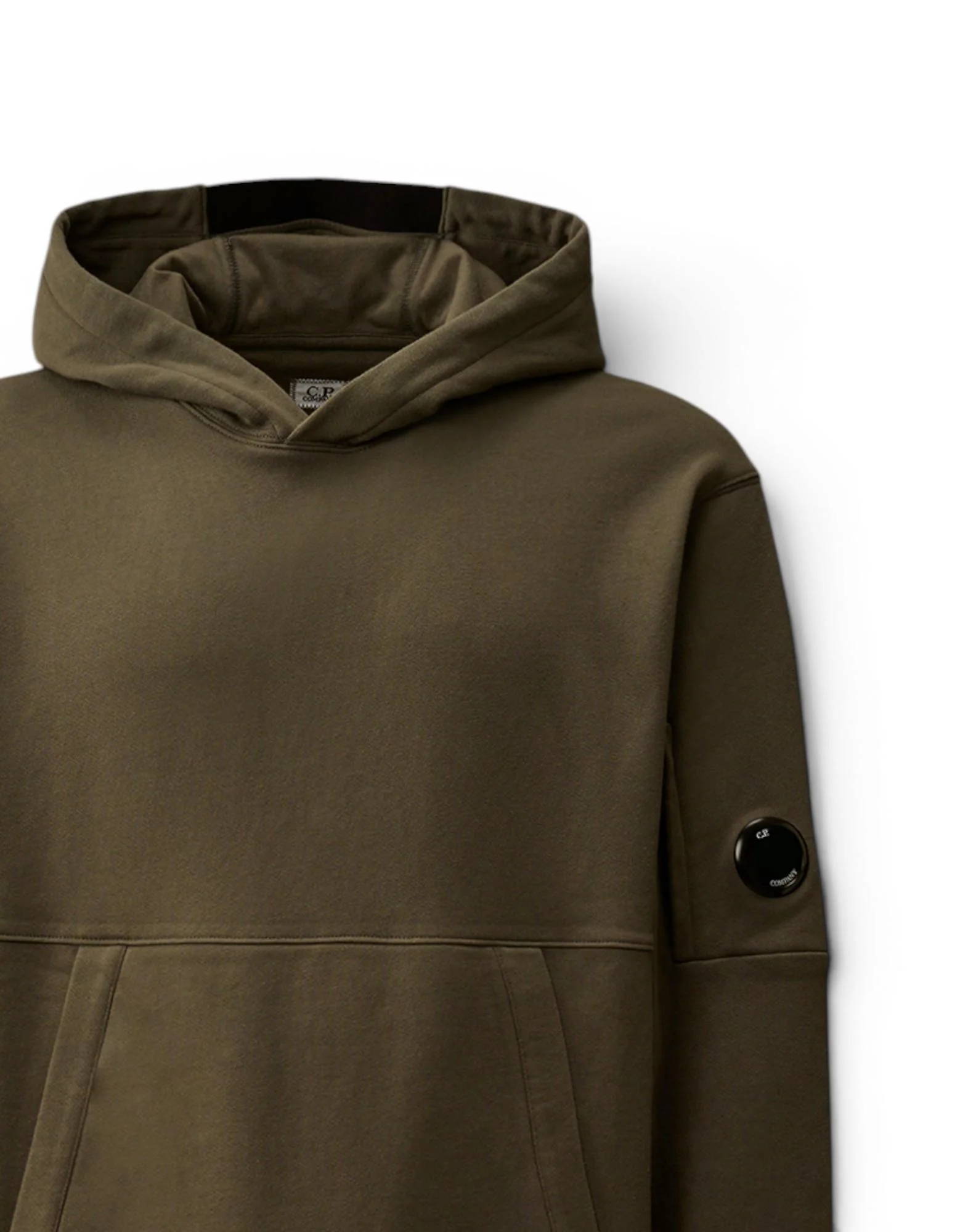 C.P. Company Diagonal Raised Fleece Hooded Lens Sweatshirt Uomo - Image 2