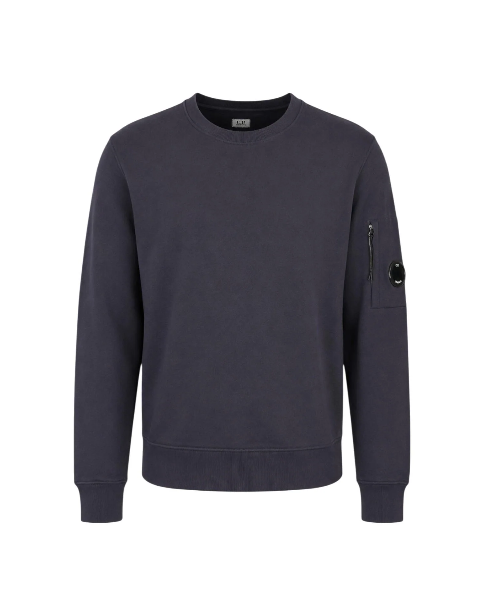 C.P. Company Diagonal Raised Fleece Crewneck Lens Sweatshirt Uomo