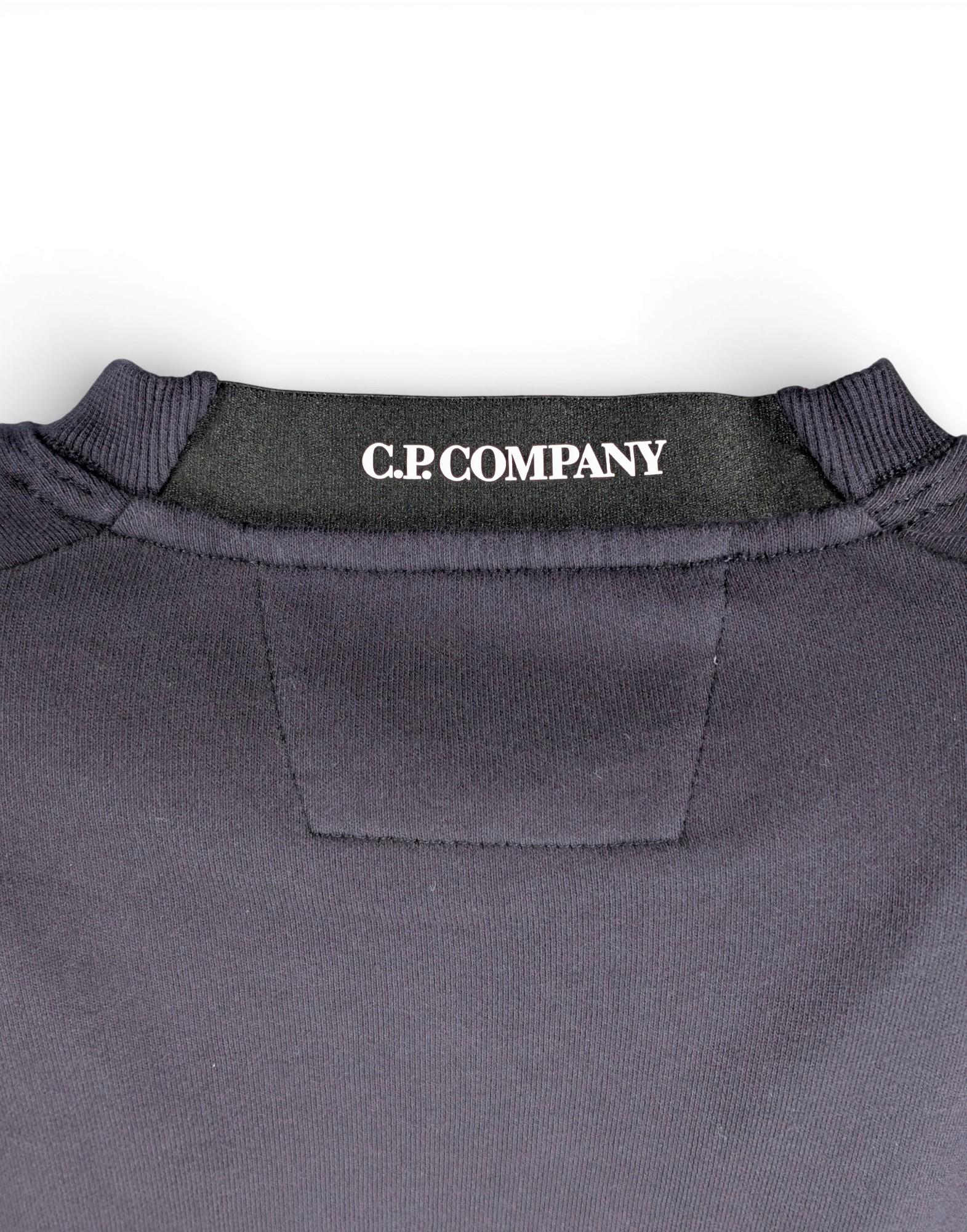 C.P. Company Diagonal Raised Fleece Crewneck Lens Sweatshirt Uomo - Image 5