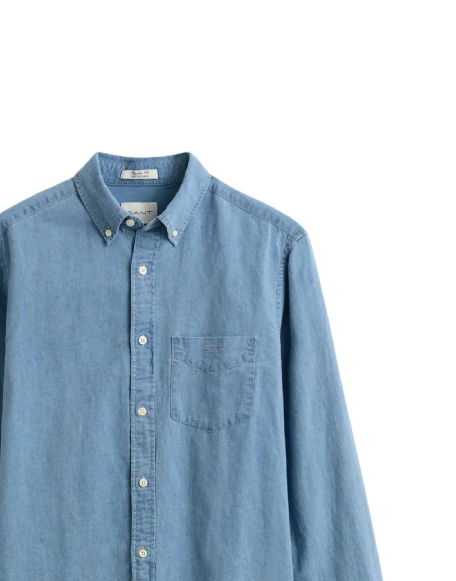 Gant Camicia Indigo Uomo - Image 2