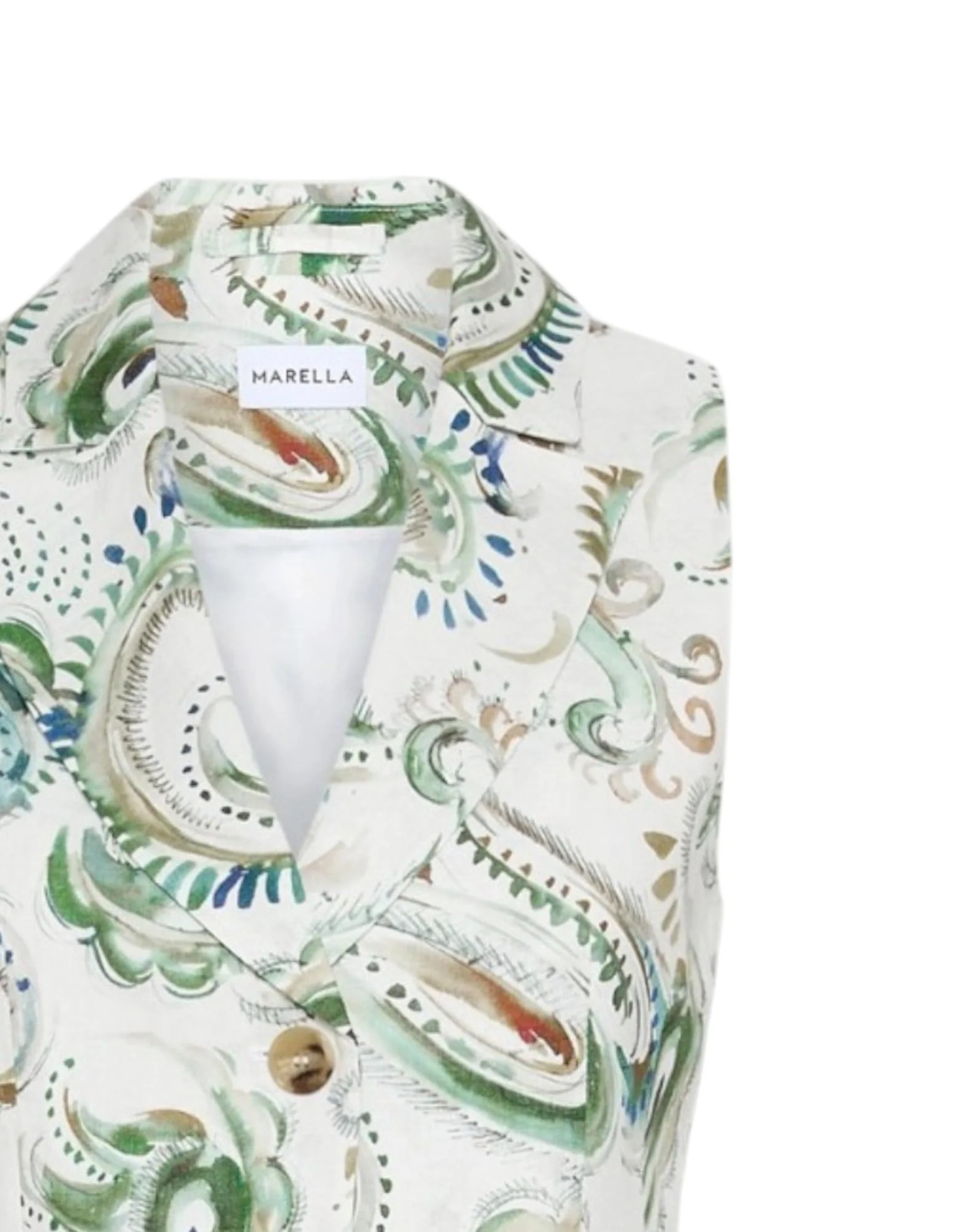 Marella Gilet in lino stampato Donna - Image 2