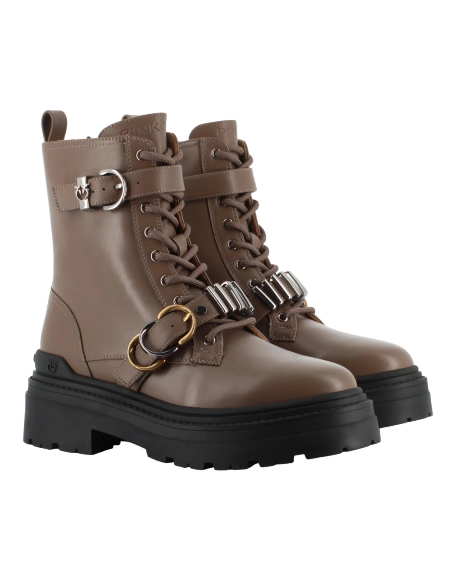 Pinko Ankle Boot Calf Leather Donna - Image 3
