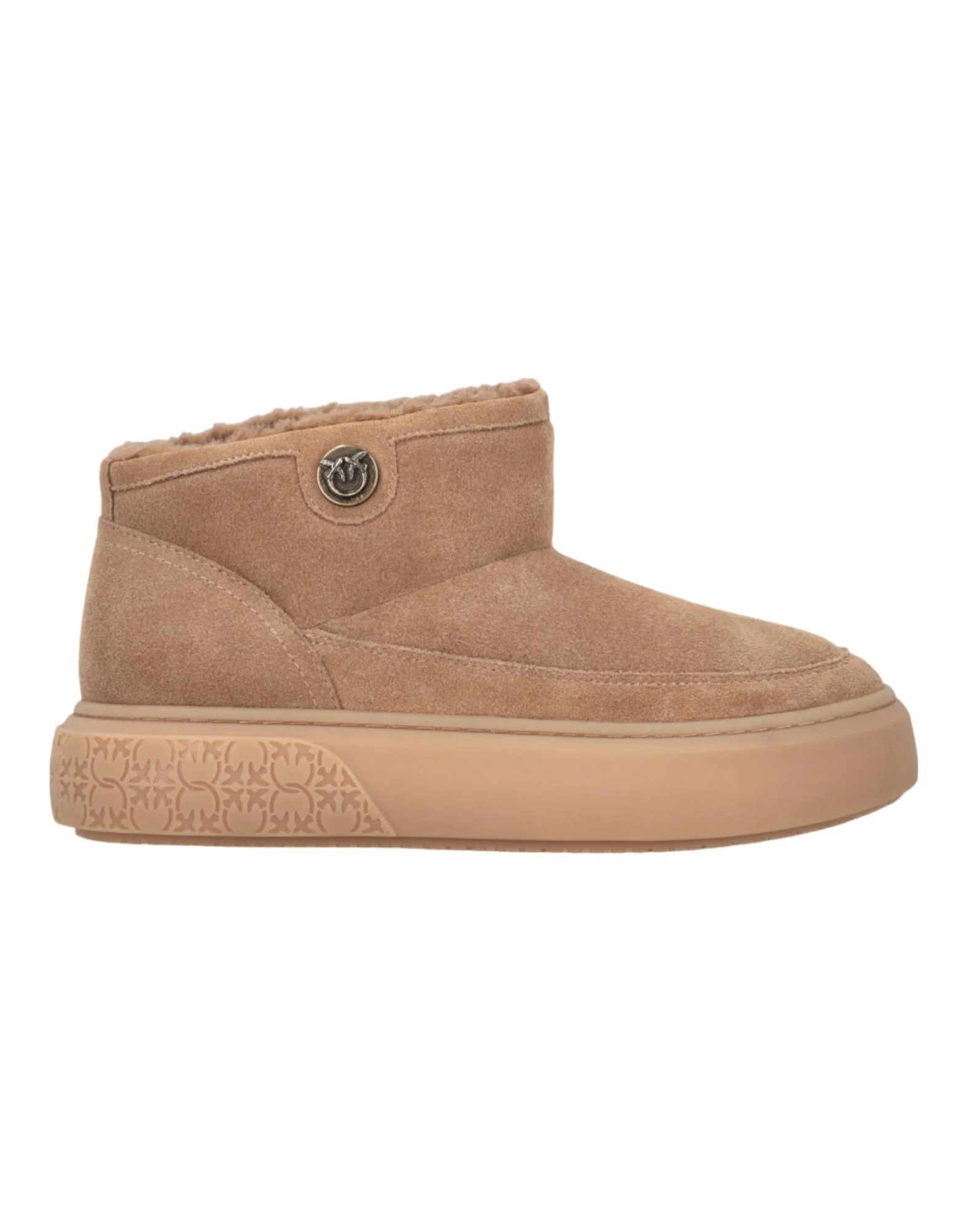 Pinko cow suede lining fur Donna