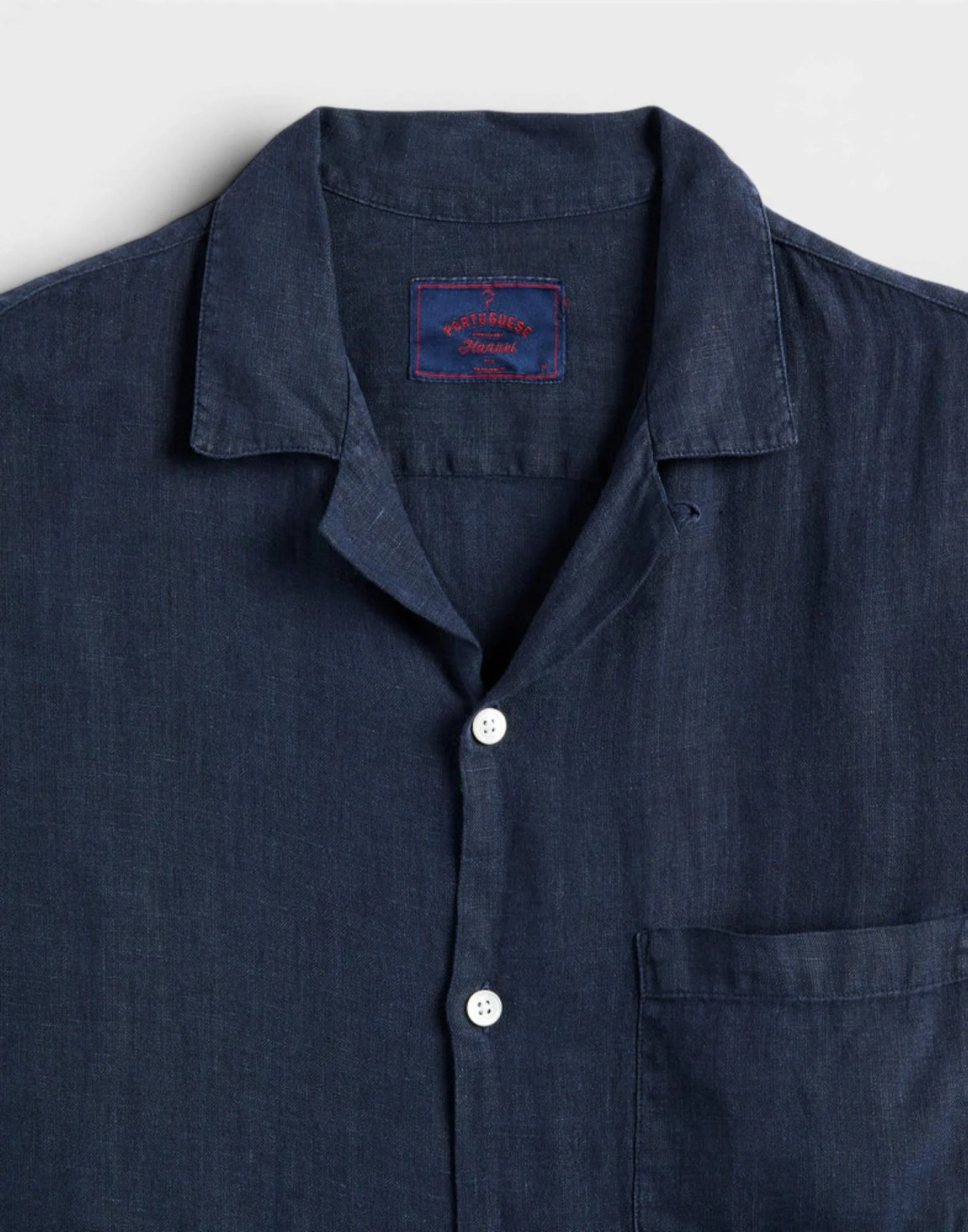 Portuguese Flannel linen camp collar Uomo - Image 2
