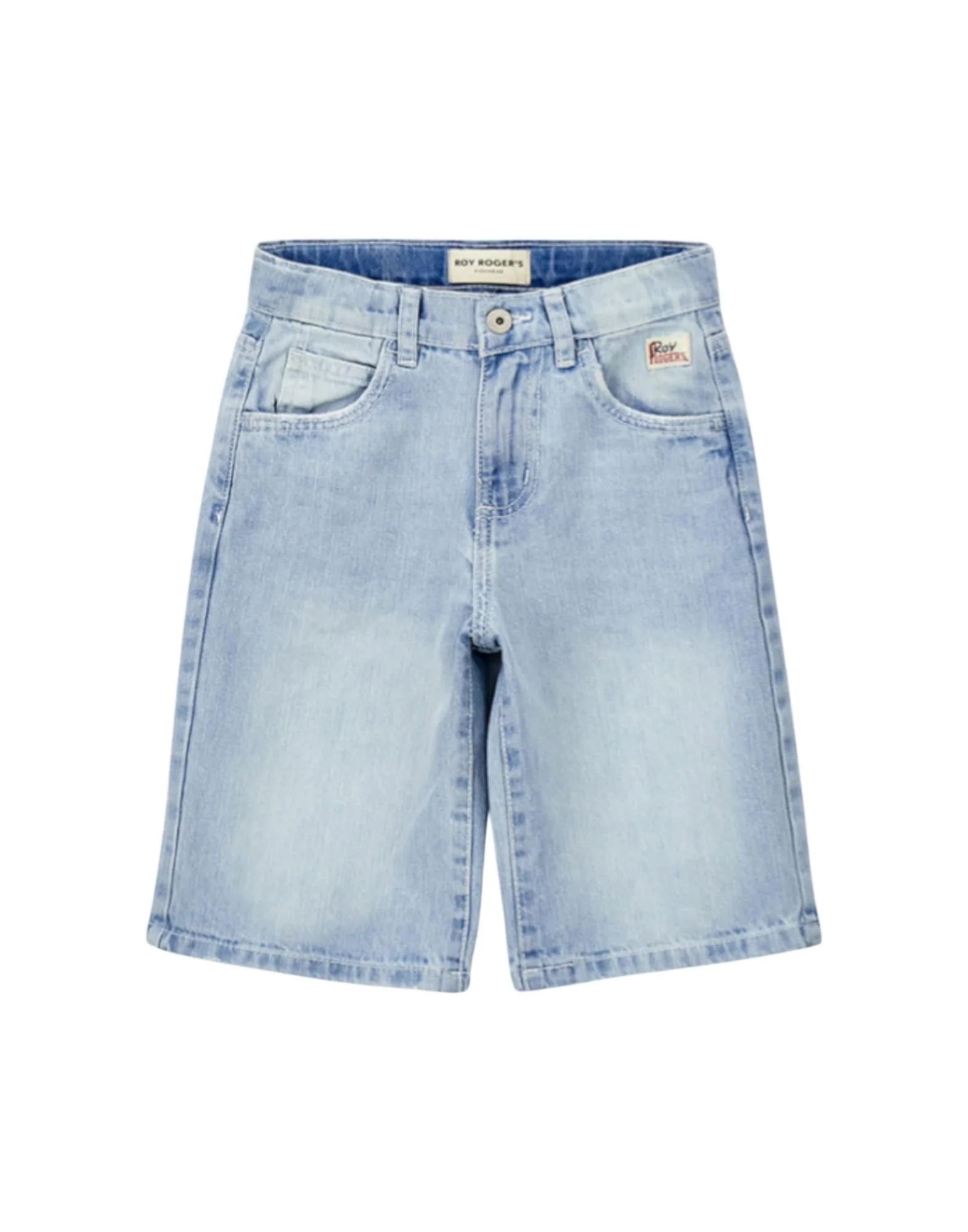 Roy Roger's Shorts in denim Stone Bleach Bambino