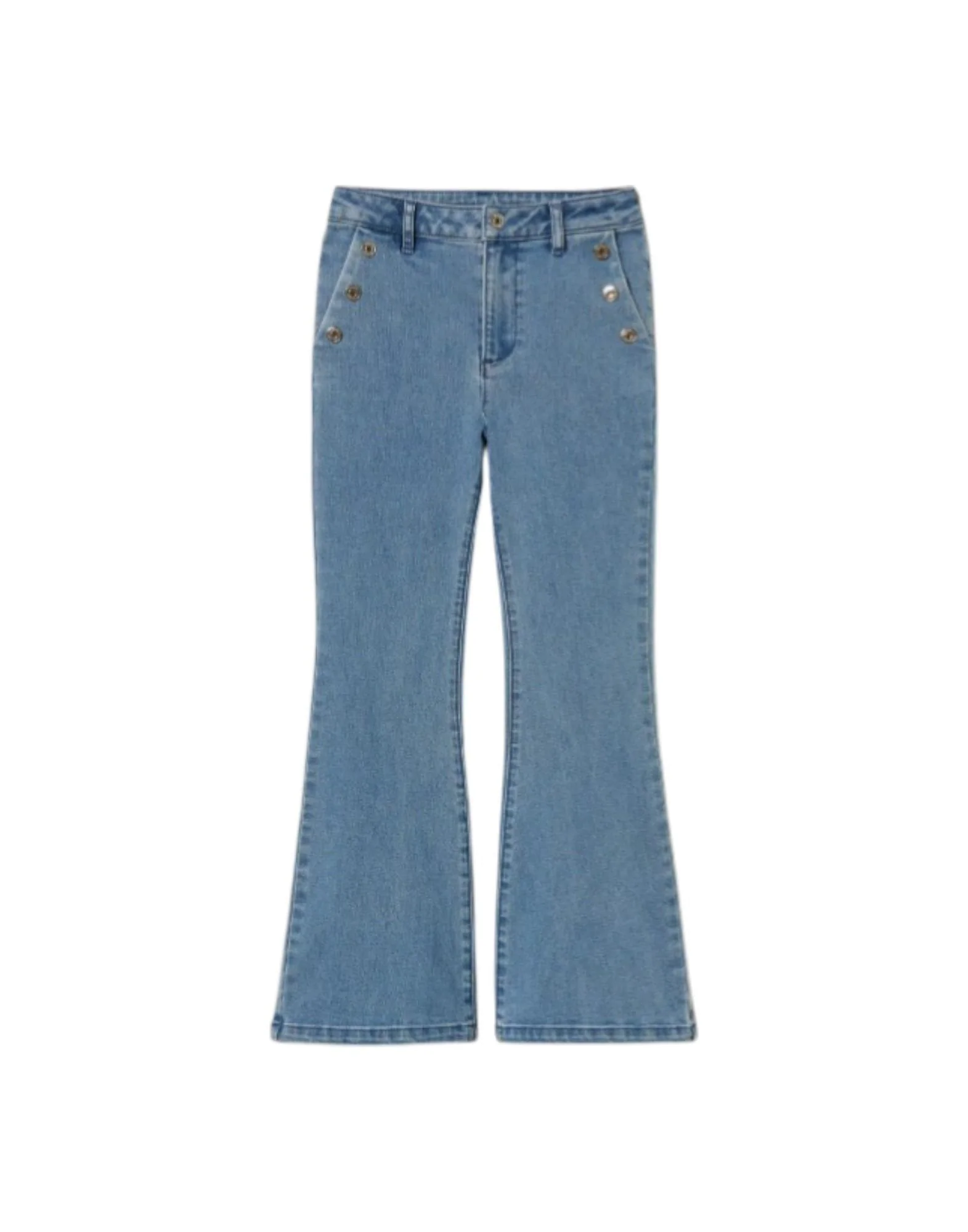 Twinset Jeans flare con bottoni Bambina