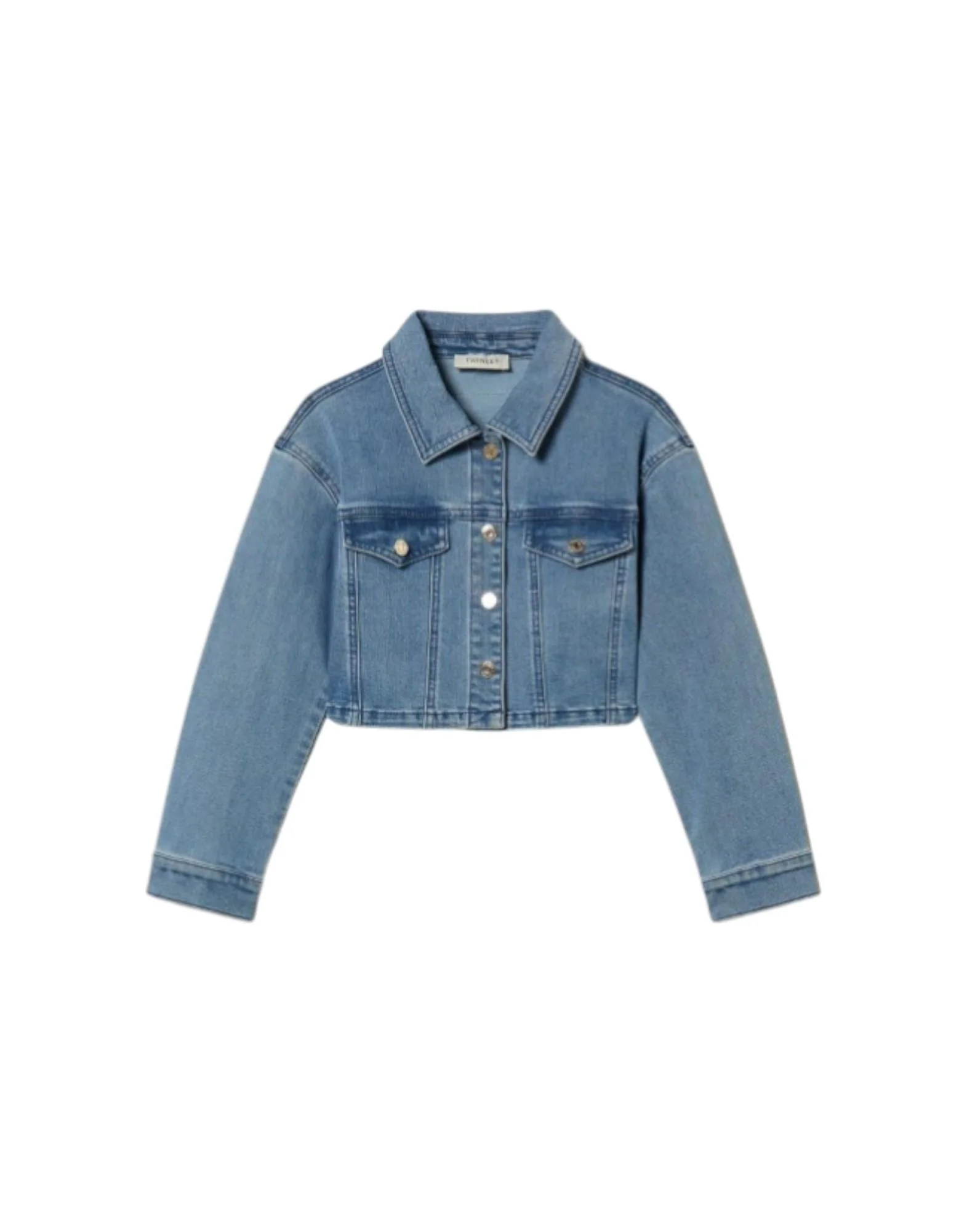 Twinset Giacca cropped in jeans Bambina