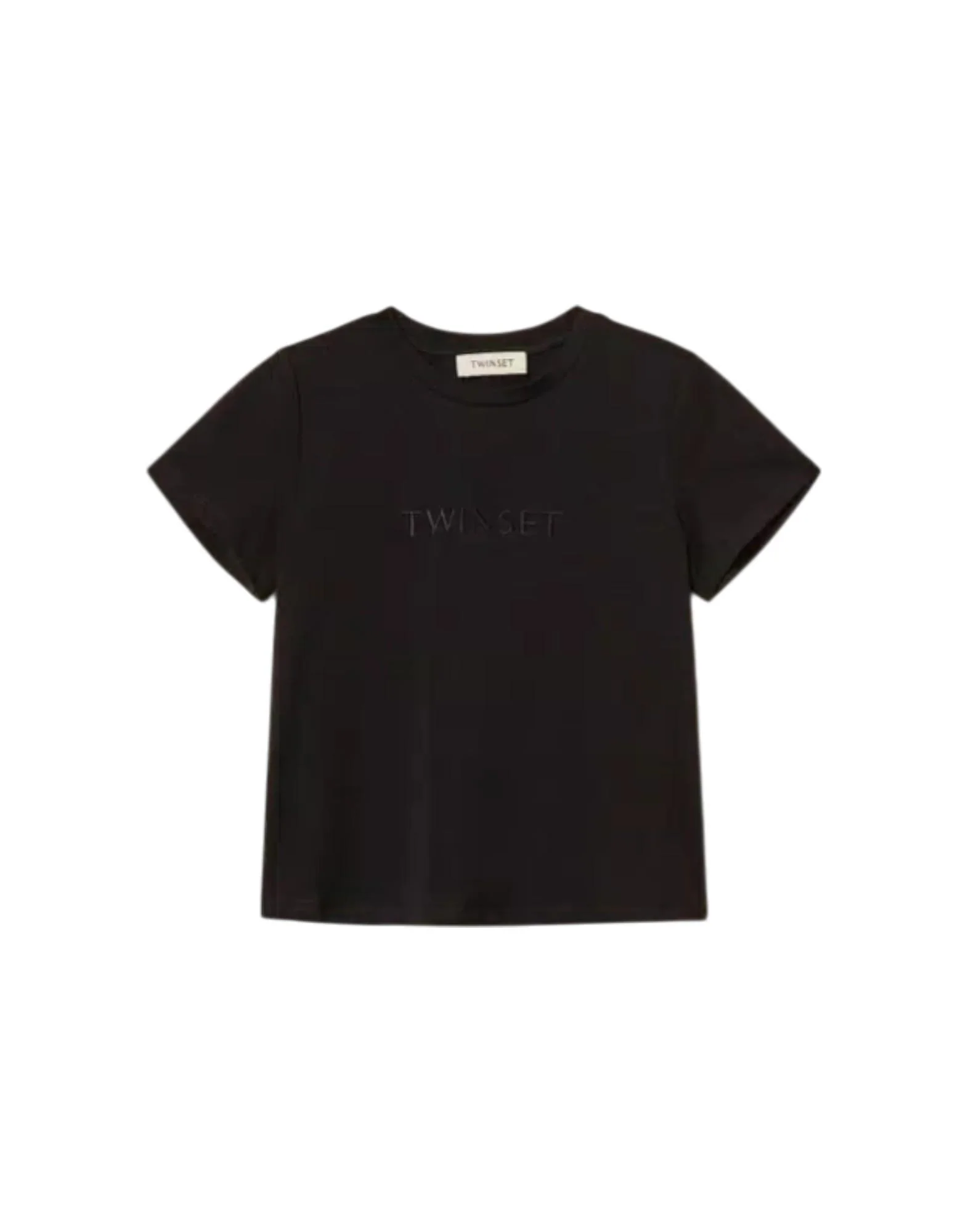 Twinset T-shirt regular con logo ricamato Bambina