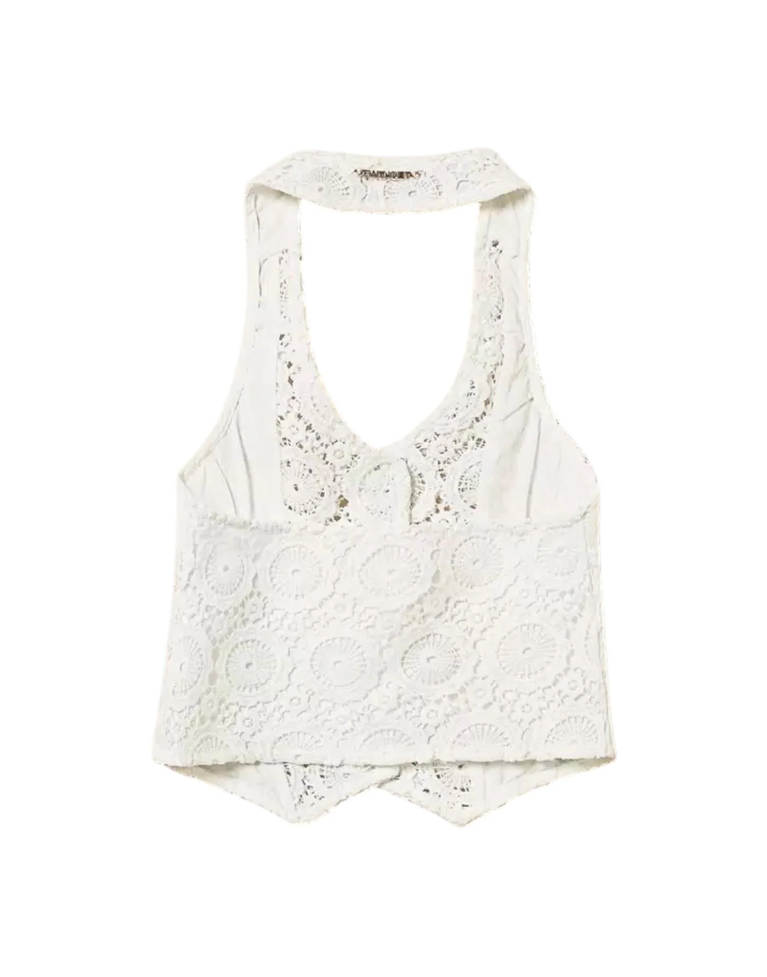 Twinset gilet fitted in pizzo macramè Bambina - Image 2