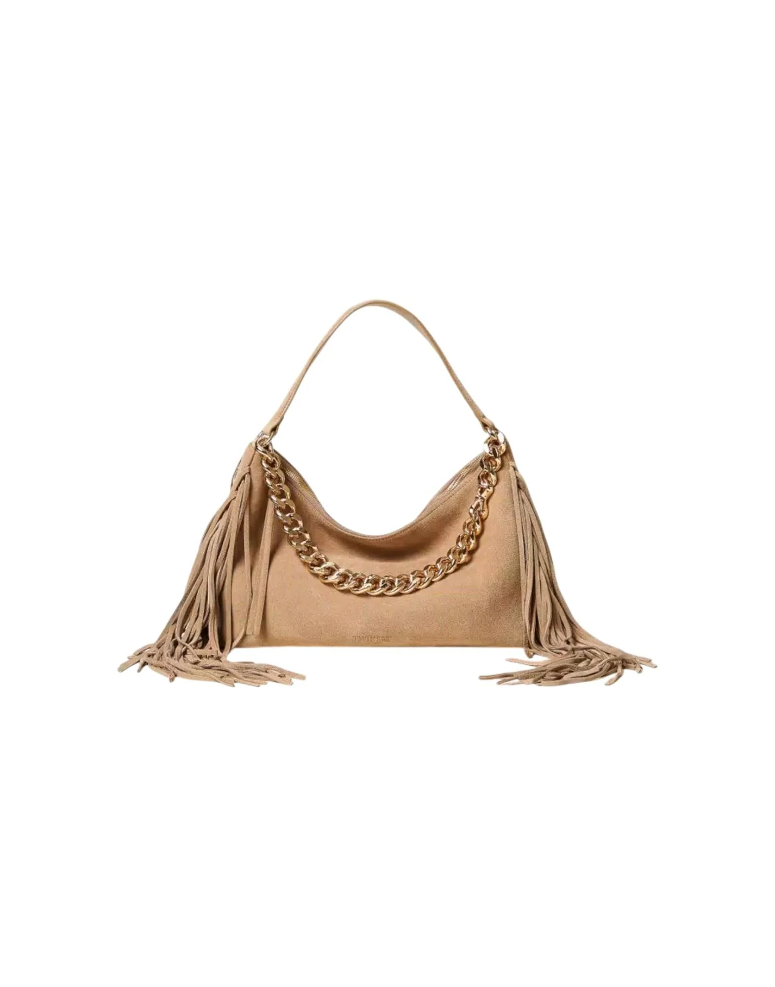 Twinset Borsa "Liliane" media in suede Donna