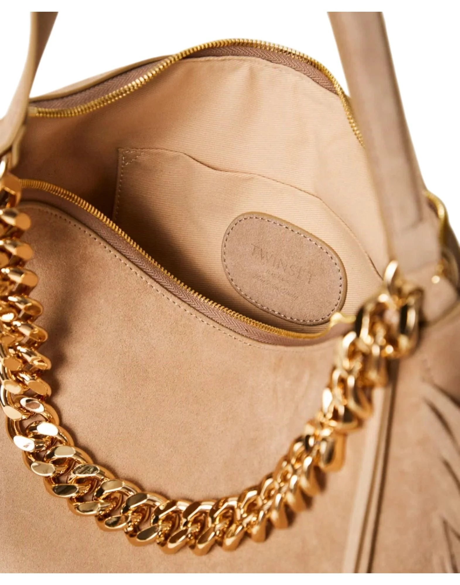 Twinset Borsa "Liliane" media in suede Donna - Image 4