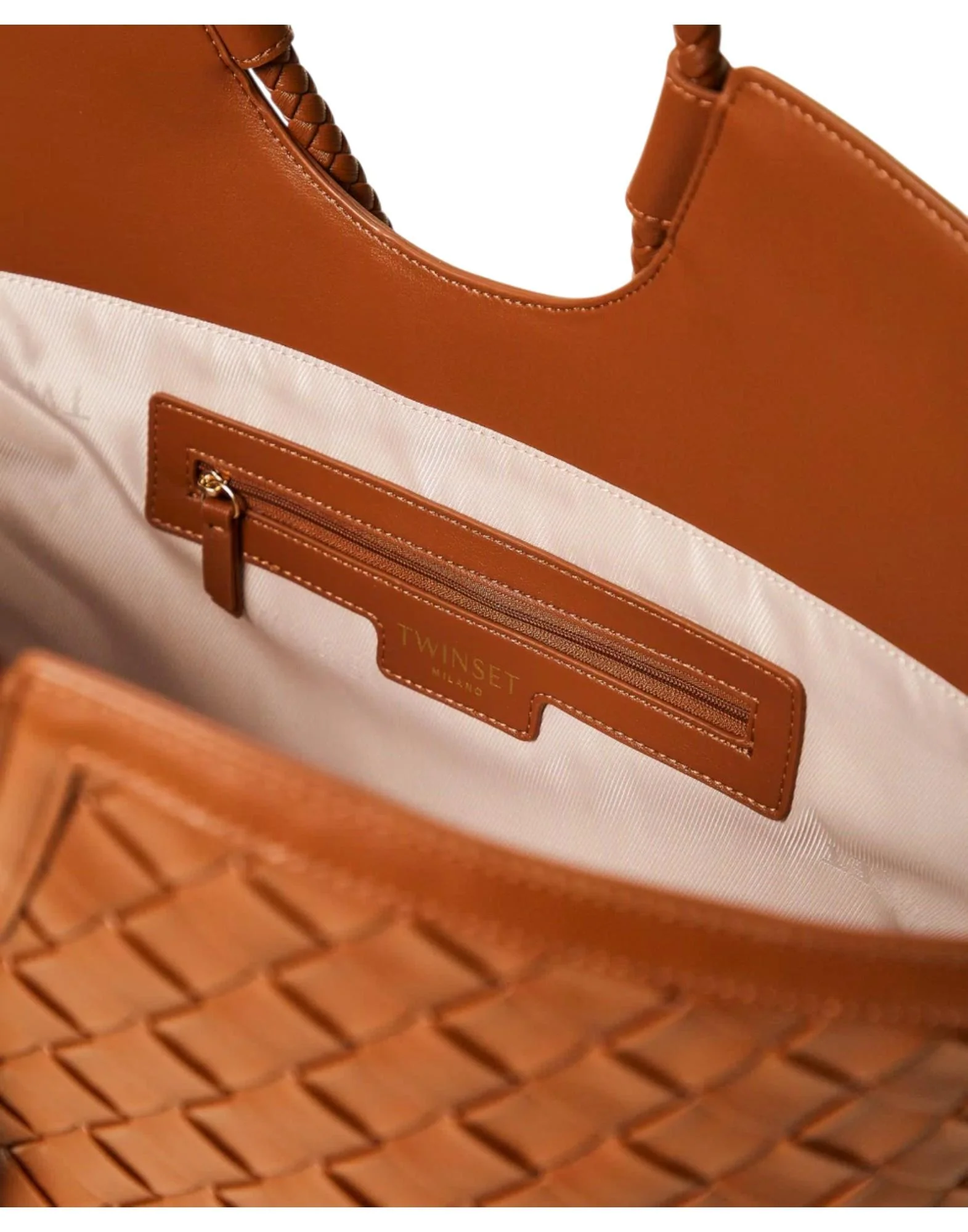 Twinset Borsa shopper intrecciata a mano Donna - Image 4