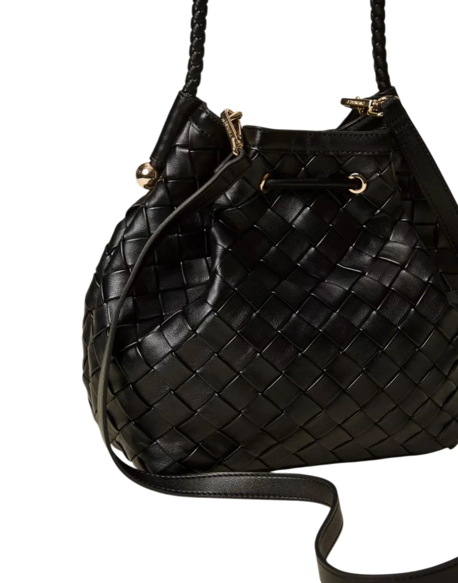 Twinset Borsa a secchiello intrecciata a mano Donna - Image 3