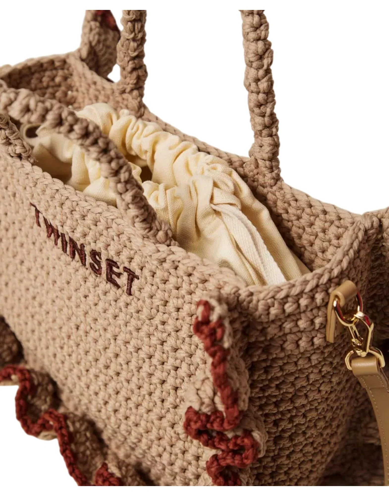 Twinset Borsa Tracolla Crochet Balze Donna - Image 4