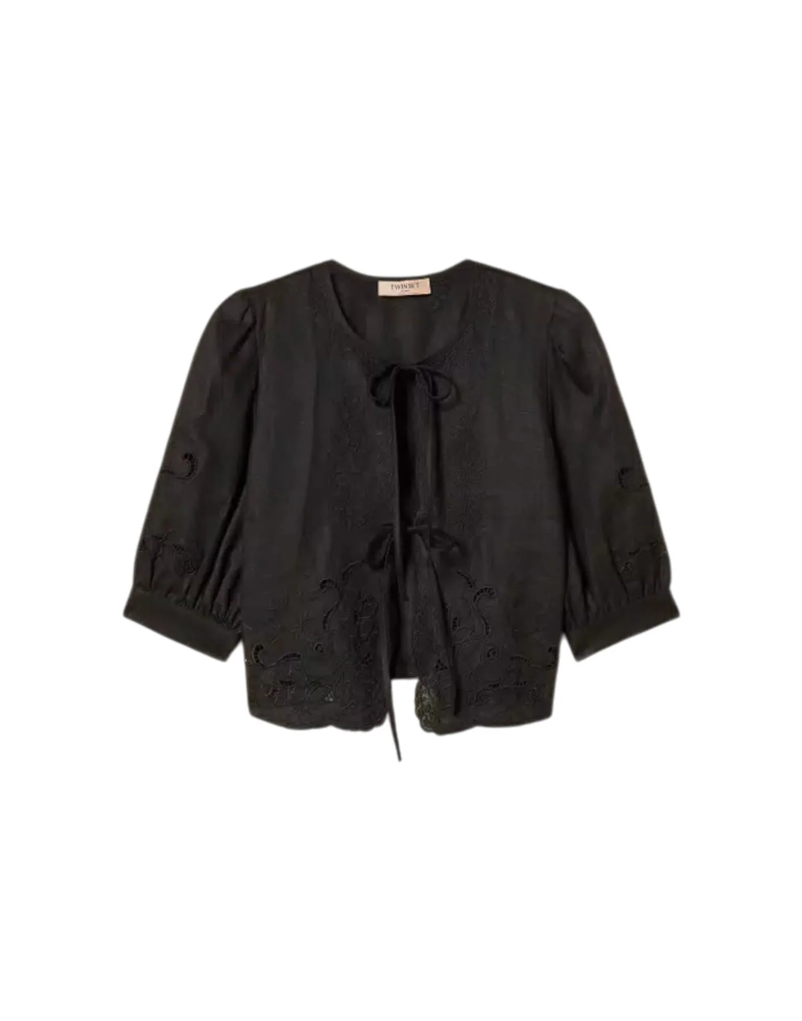 Twinset Camicia Lino Sangallo Donna