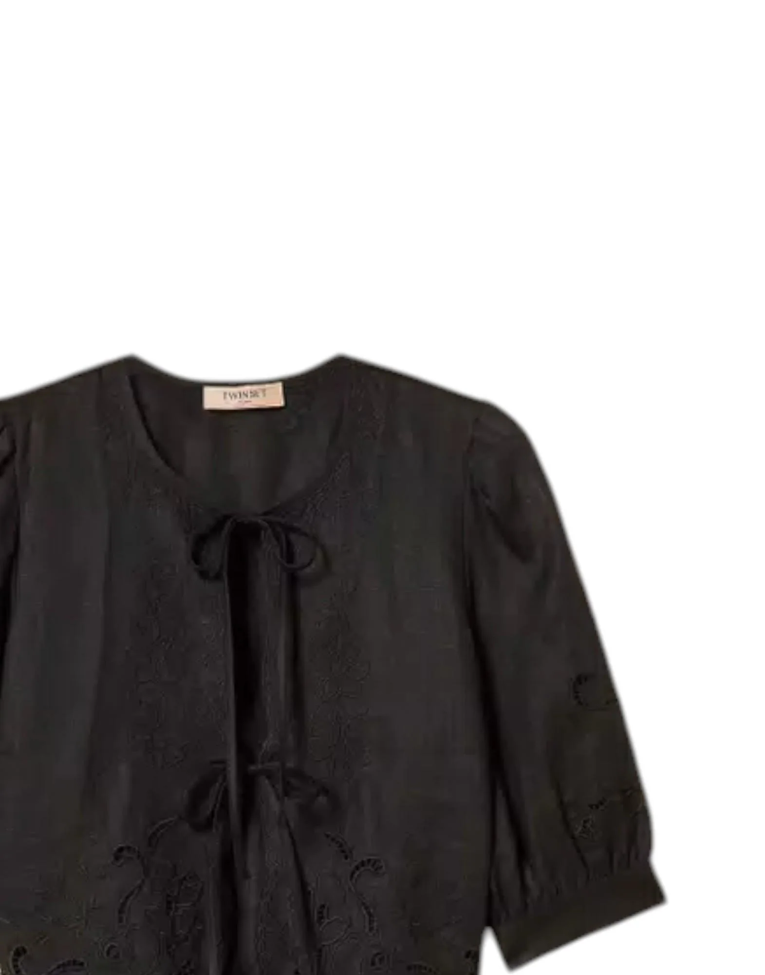 Twinset Camicia Lino Sangallo Donna - Image 2