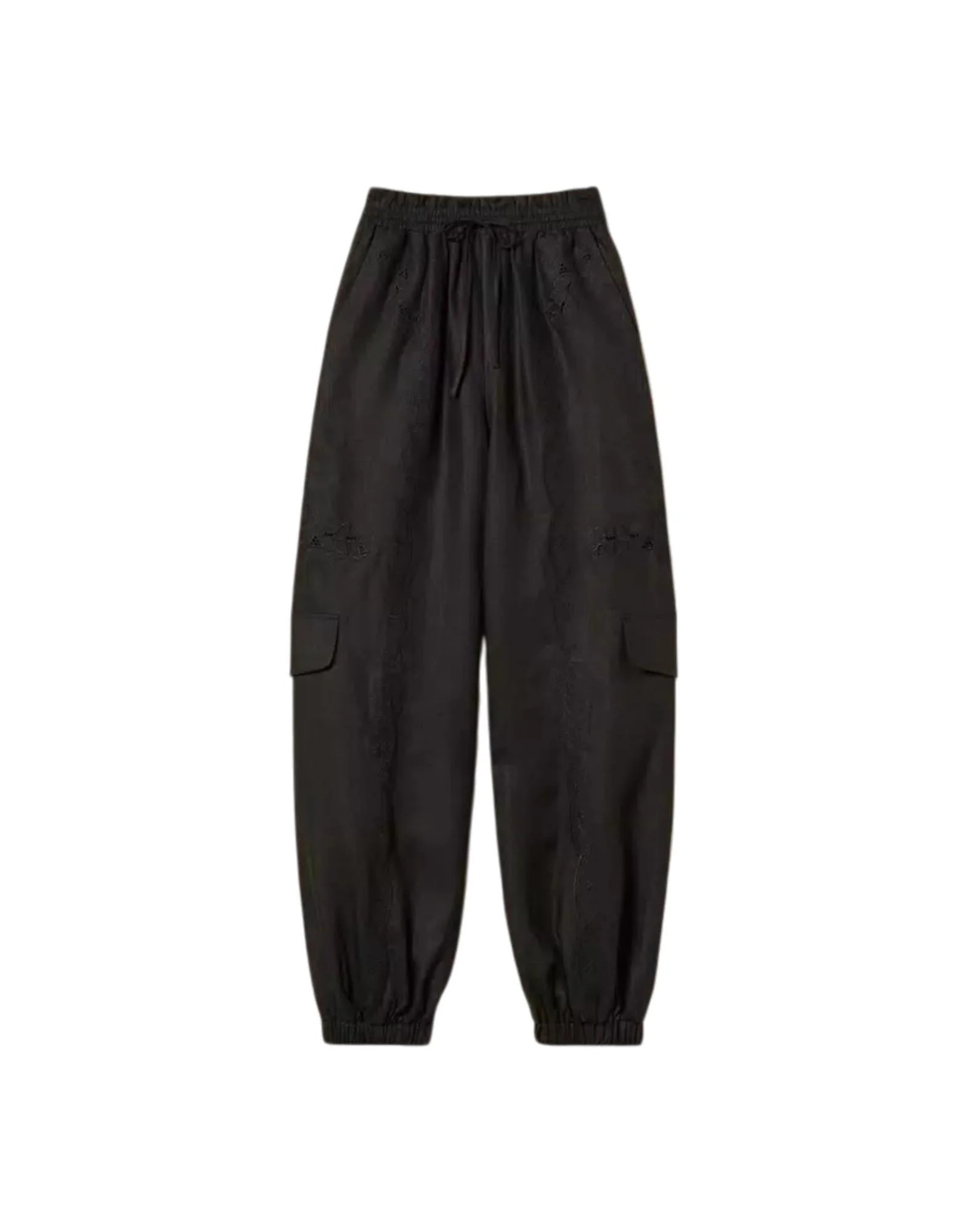 Twinset Pantaloni Joggers Lino Sangallo Donna