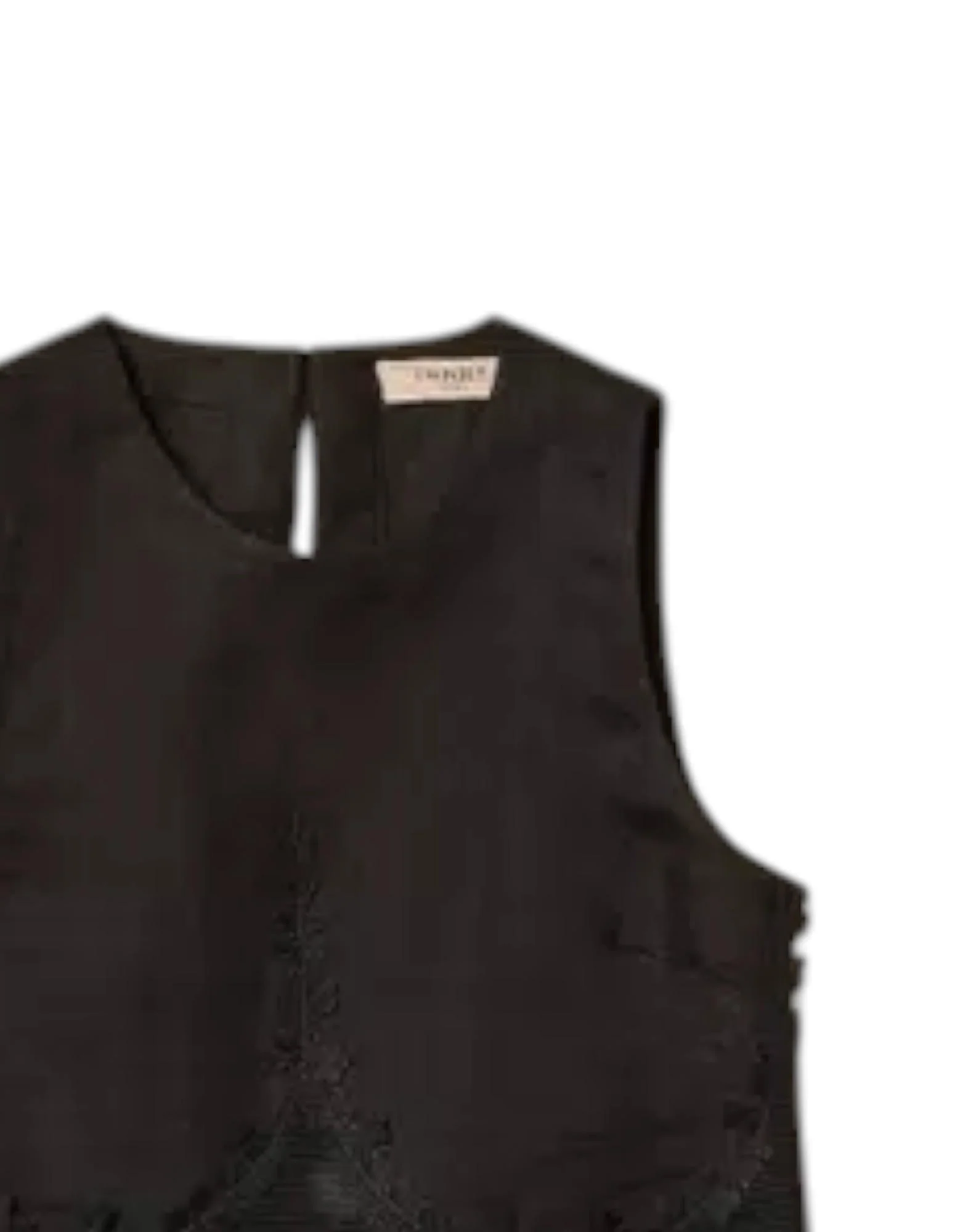 Twinset Top in lino con pizzo Donna - Image 2
