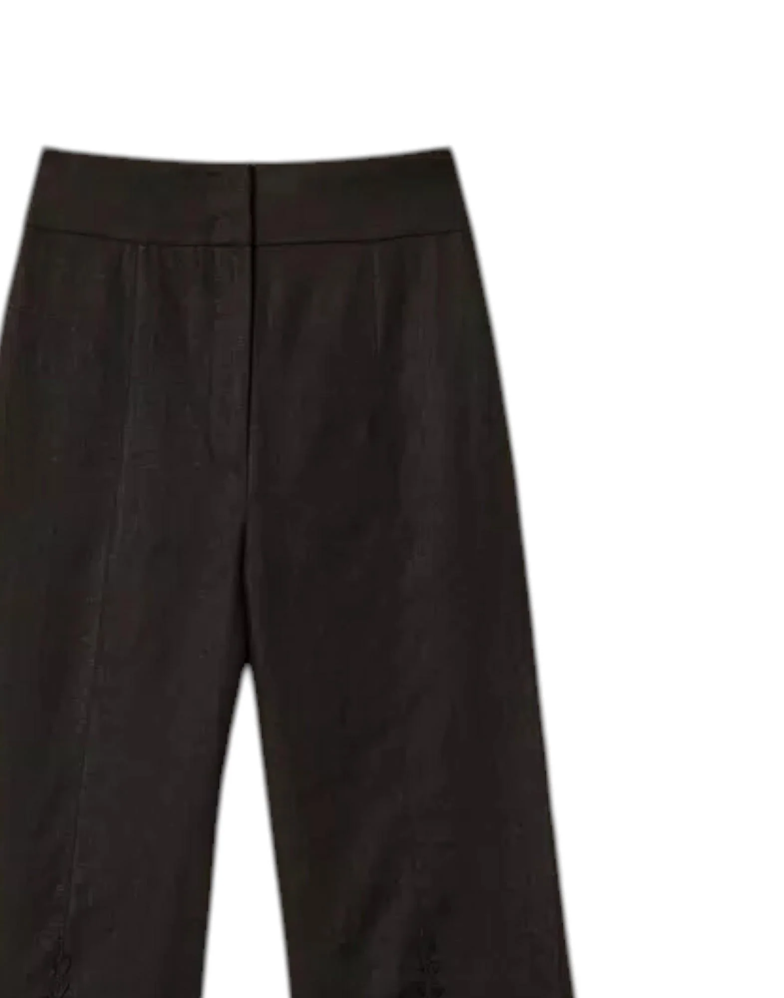 Twinset Pantaloni cropped in lino con pizzo Donna - Image 2