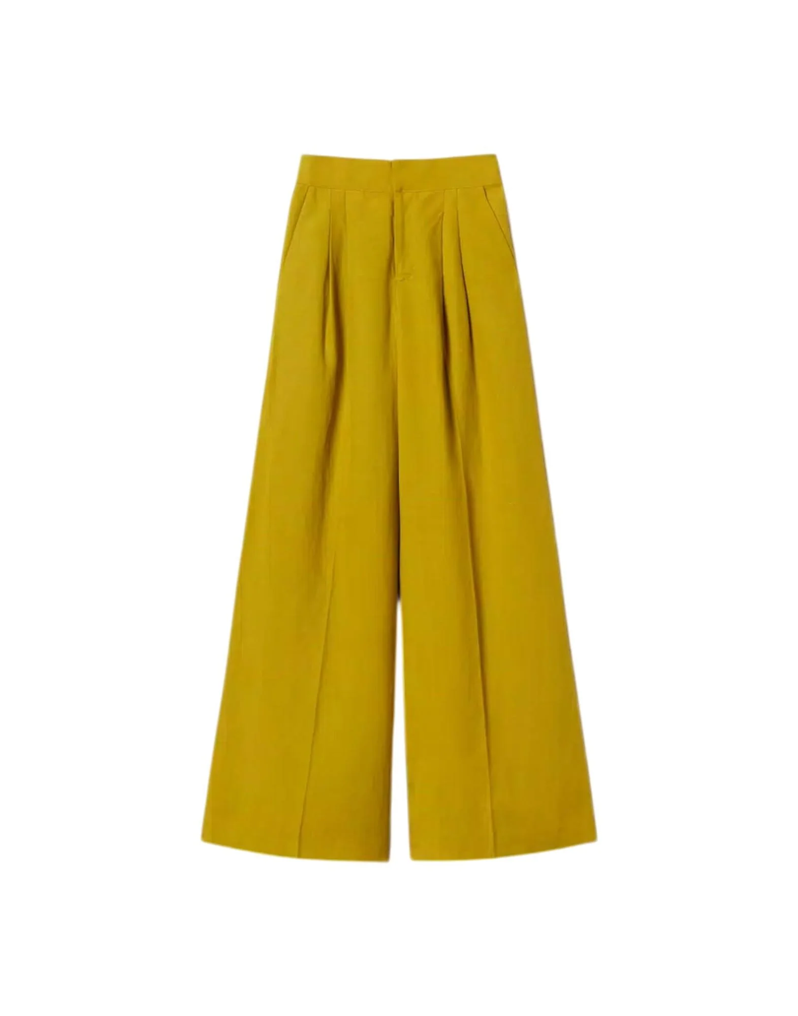 Twinset Pantaloni ampi in misto lino Donna