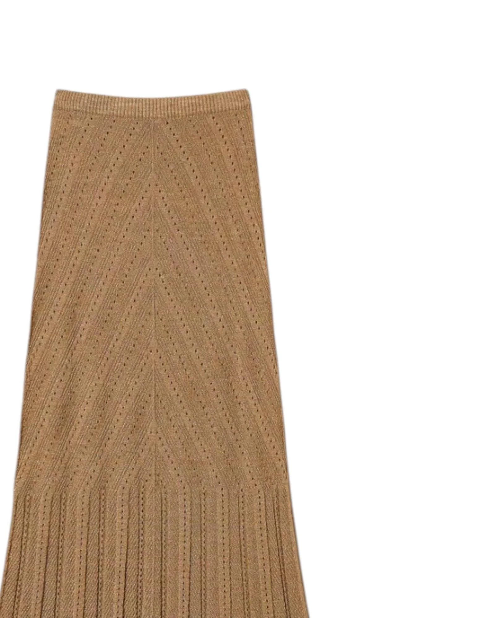 Twinset Gonna Lunga Maglia Lino Lurex Donna - Image 2