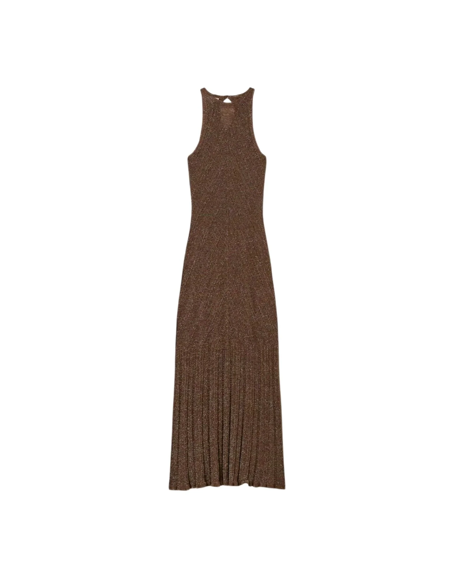 Twinset Abito Lungo Maglia Lino Lurex Donna