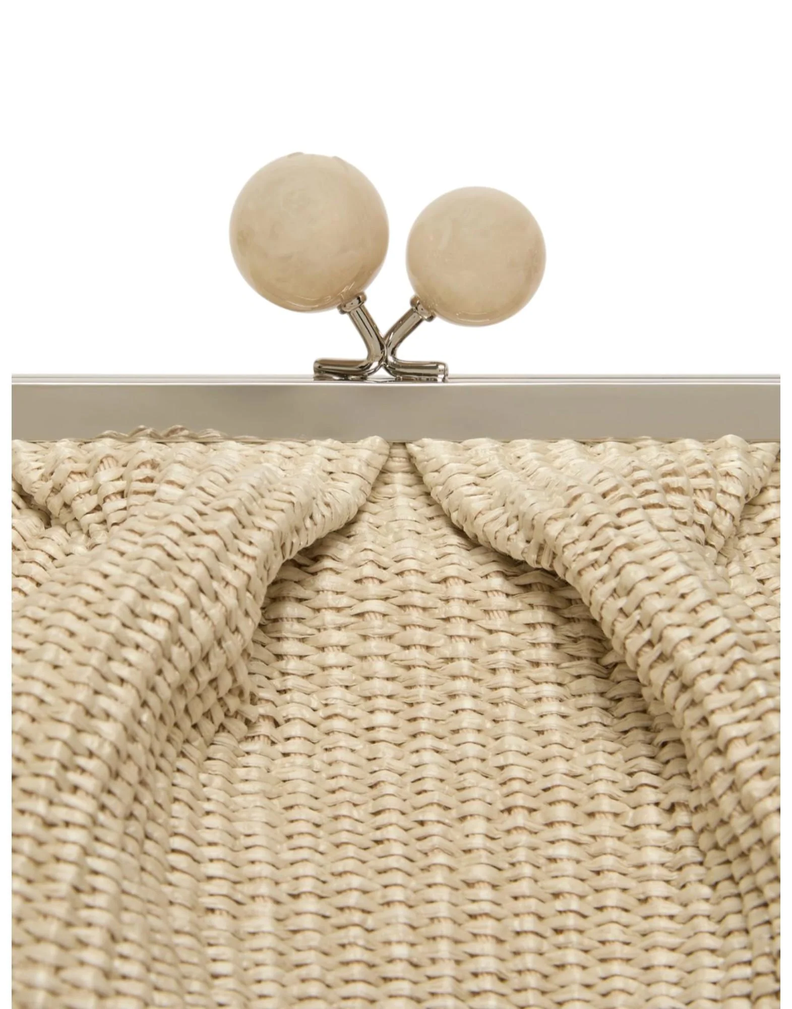Weekend Max Mara Pasticcino Bag Large effetto rafia Donna - Image 4