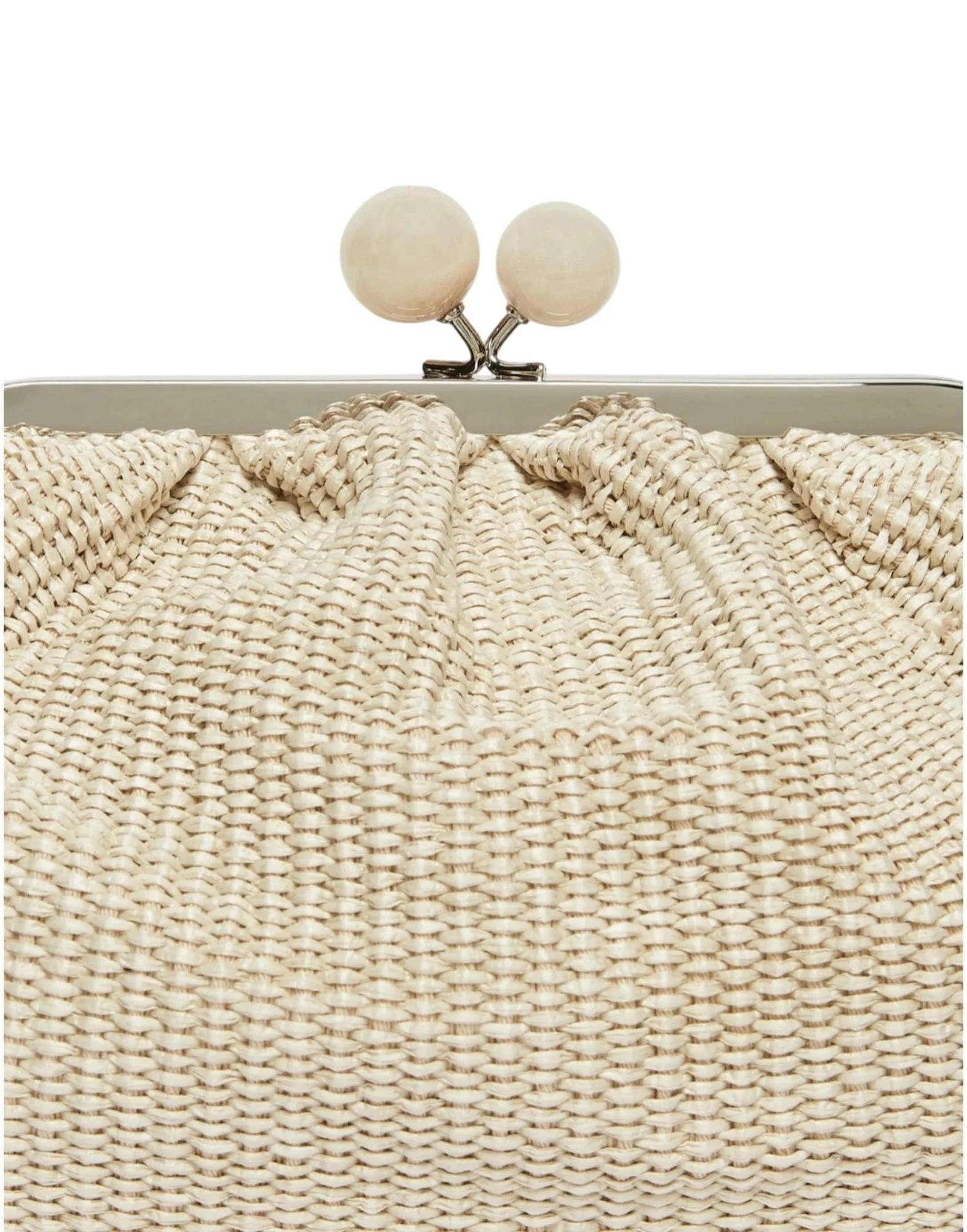 Weekend Max Mara Pasticcino Bag Medium effetto rafia Donna - Image 4