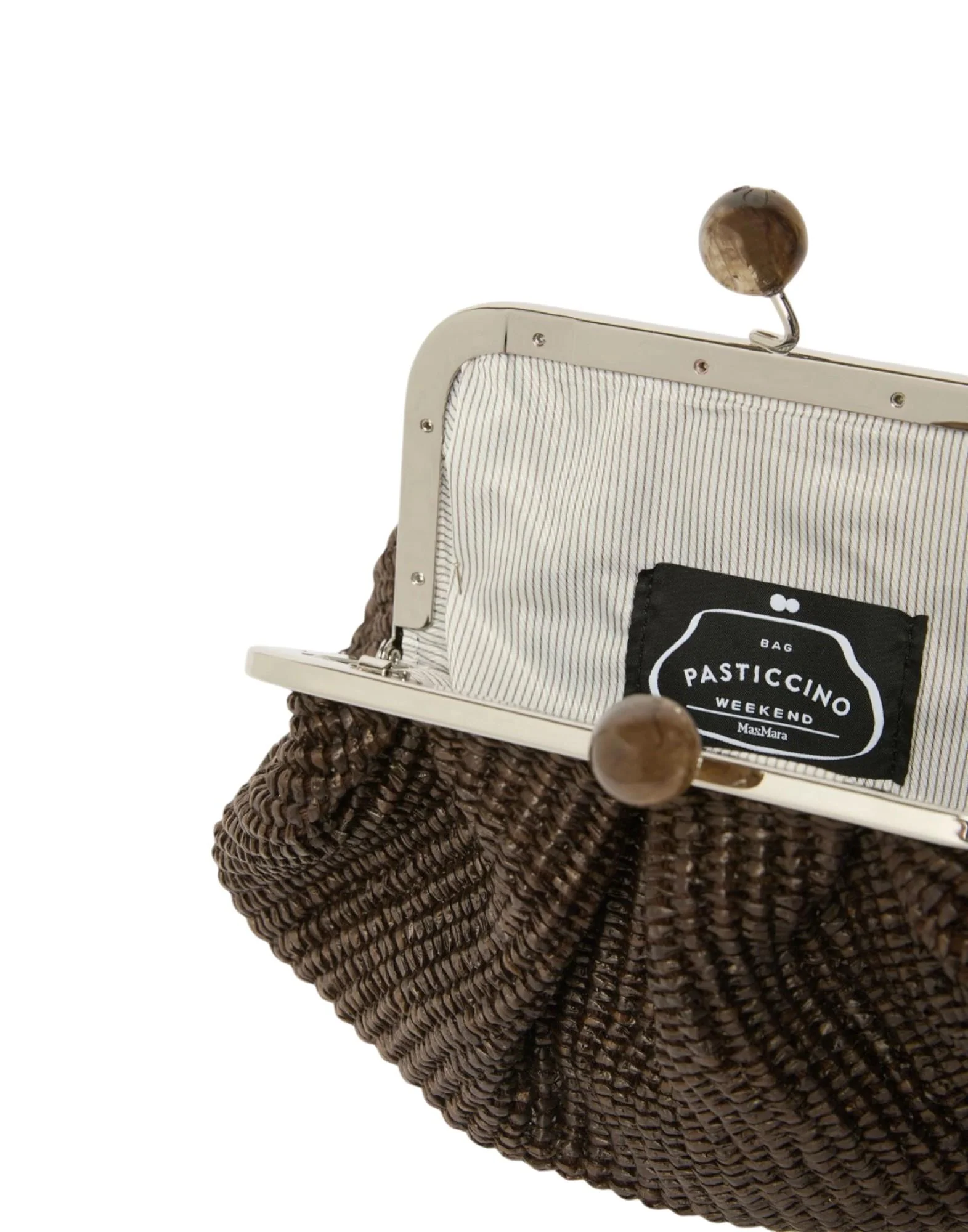 Weekend Max Mara Pasticcino Bag Small effetto rafia Donna - Image 5