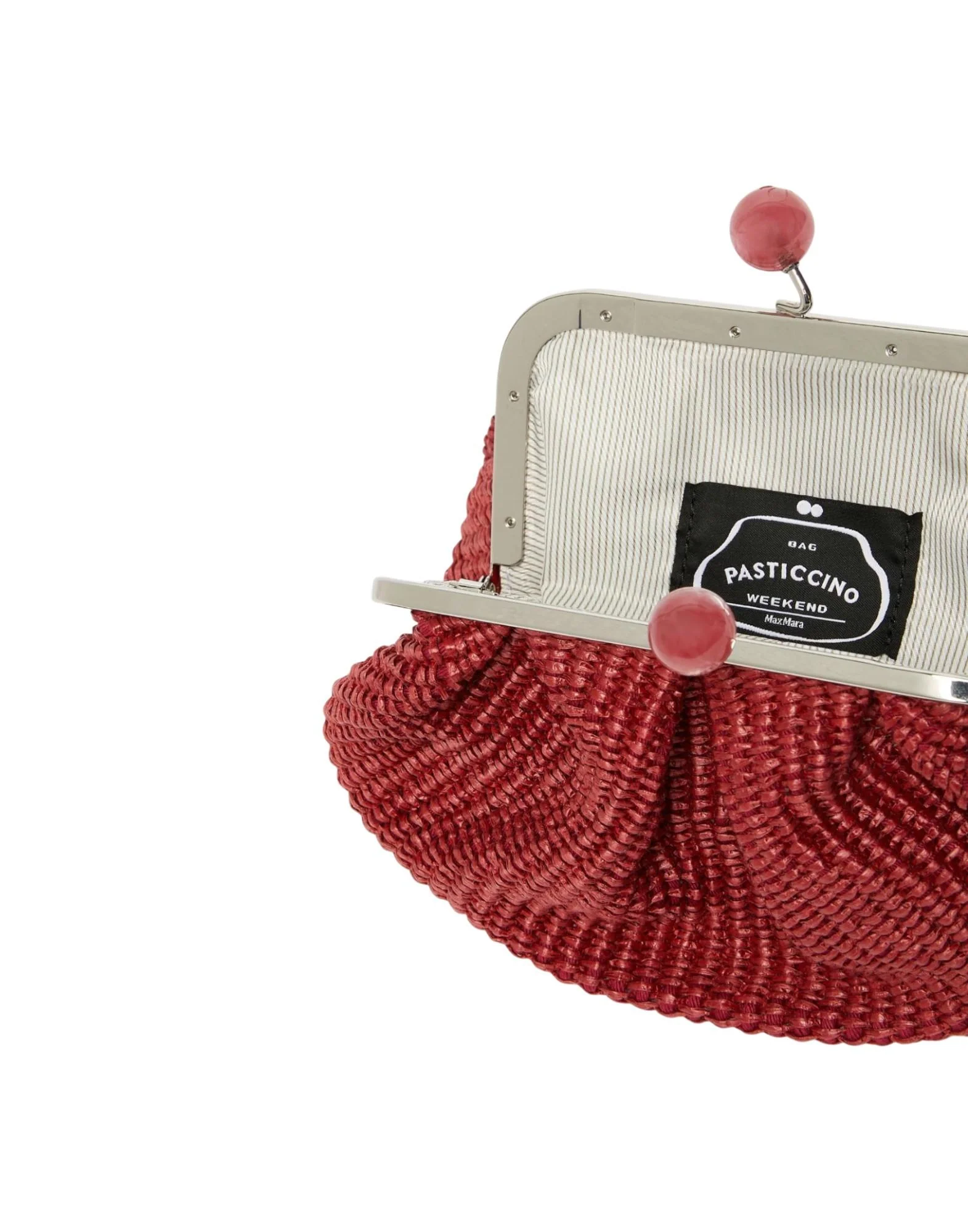Weekend Max Mara Pasticcino Bag Small effetto rafia Donna - Image 5